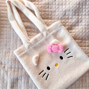 Forever 21 x Hello Kitty Faux Shearling Tote Bag